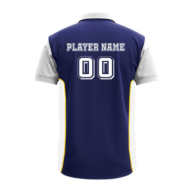 Men's Premium Polo Jersey with Custom Logo & Side Panels