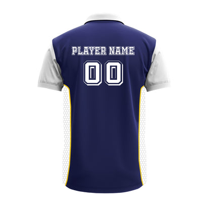 Men's Premium Polo Jersey with Custom Logo & Side Panels
