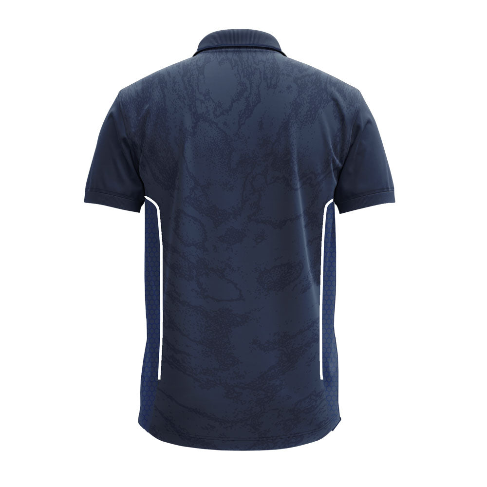 Men's Executive Polo Jersey with Custom Logo & Side Mesh Panels