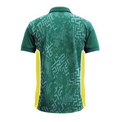 Custom Green Premium Polo Uniform Jersey with Mesh Side Panels for Teams