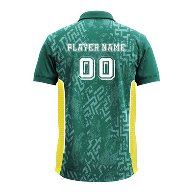 Custom Green Premium Polo Uniform Jersey with Mesh Side Panels for Teams