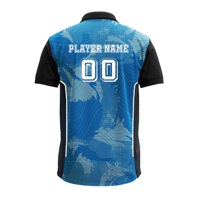Custom Ocean Wave Premium Polo Jersey for Teams | Personalised Logo T-Shirt