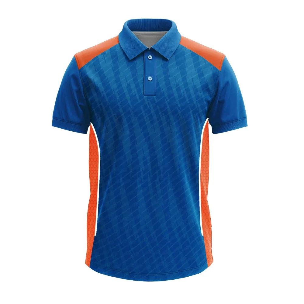 Premium Custom Sports Polo Jersey with Side Mesh Panels & Logo - product image 1