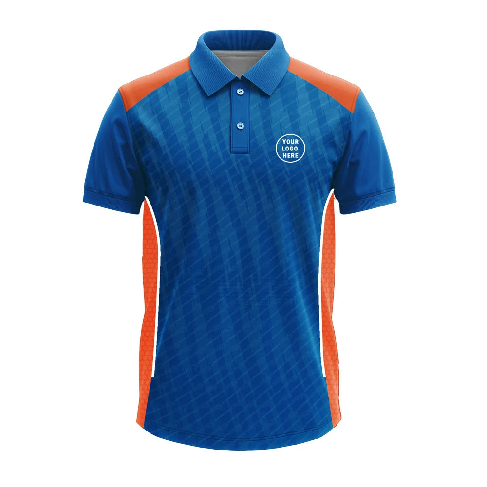 Premium Custom Sports Polo Jersey with Side Mesh Panels & Logo - product image 3