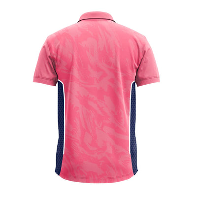 Custom Pink Performance Polo Jersey with Mesh Panels & Logo - product image 2