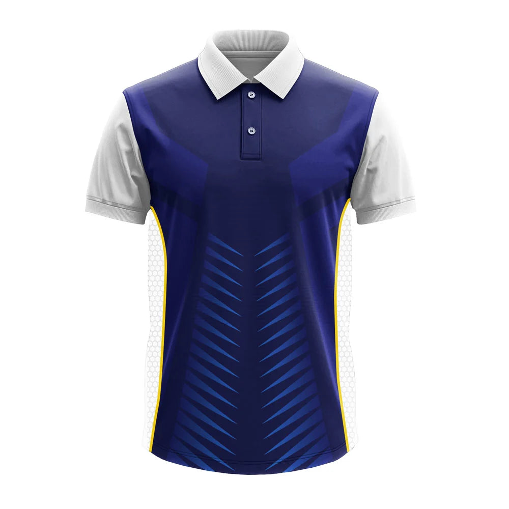 Men's Premium Polo Jersey with Custom Logo & Side Panels - product image 1