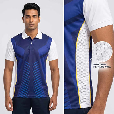 Men's Premium Polo Jersey with Custom Logo & Side Panels - product image 5