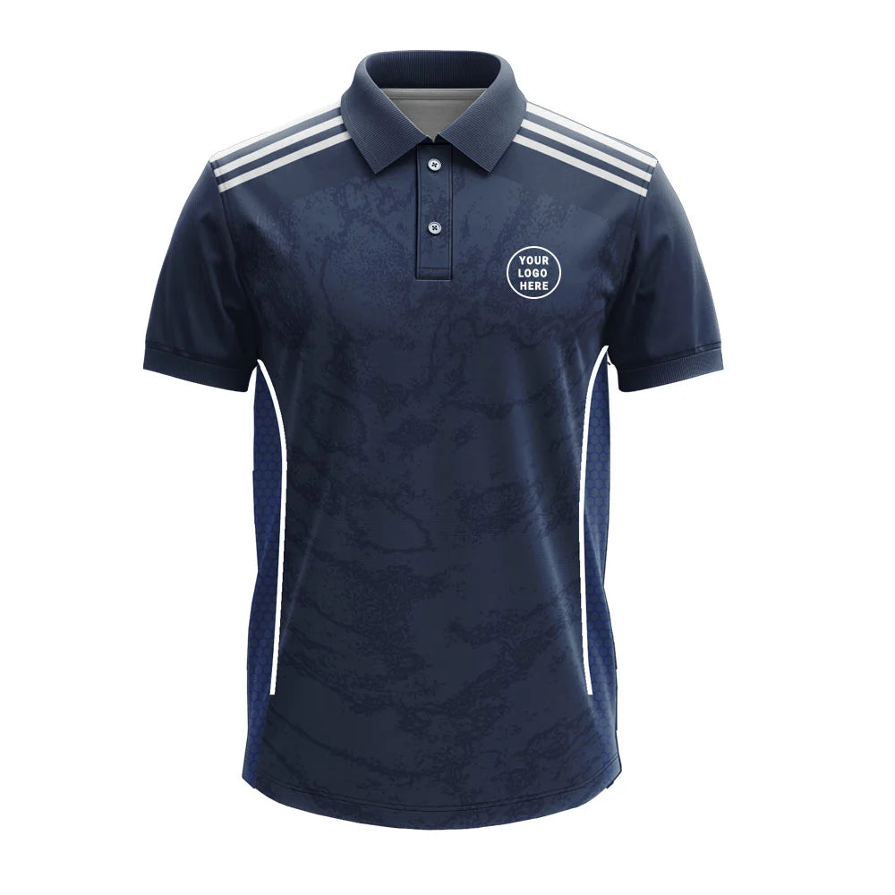 Men's Executive Polo Jersey with Custom Logo & Side Mesh Panels - product image 3