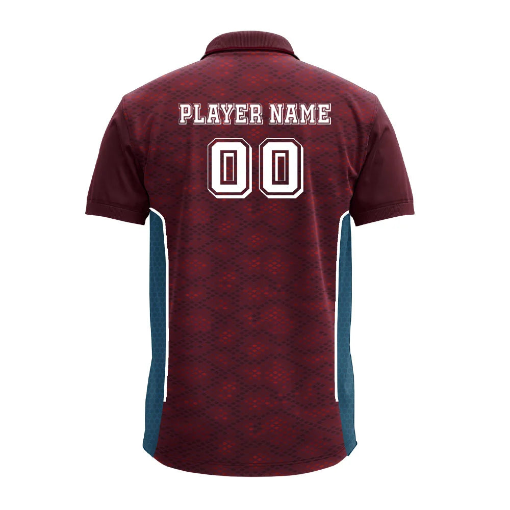 Custom Premium Polo Jersey with Side Mesh Panels | Maroon Corporate Team T-Shirt - product image 4