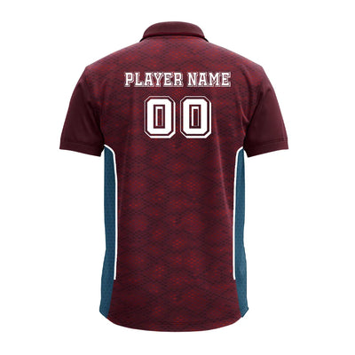 Custom Premium Polo Jersey with Side Mesh Panels | Maroon Corporate Team T-Shirt - product image 4