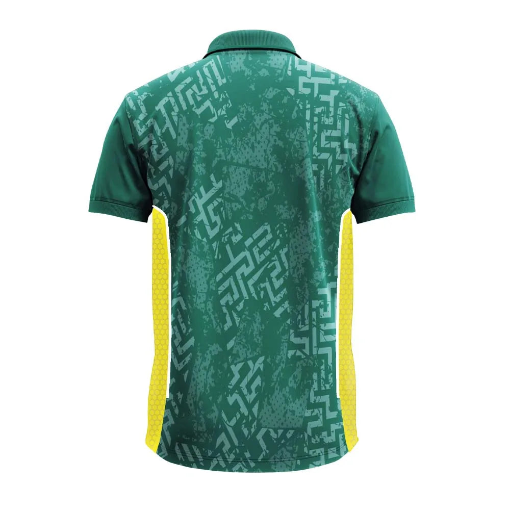 Custom Green Premium Polo Uniform Jersey with Mesh Side Panels for Teams - product image 2