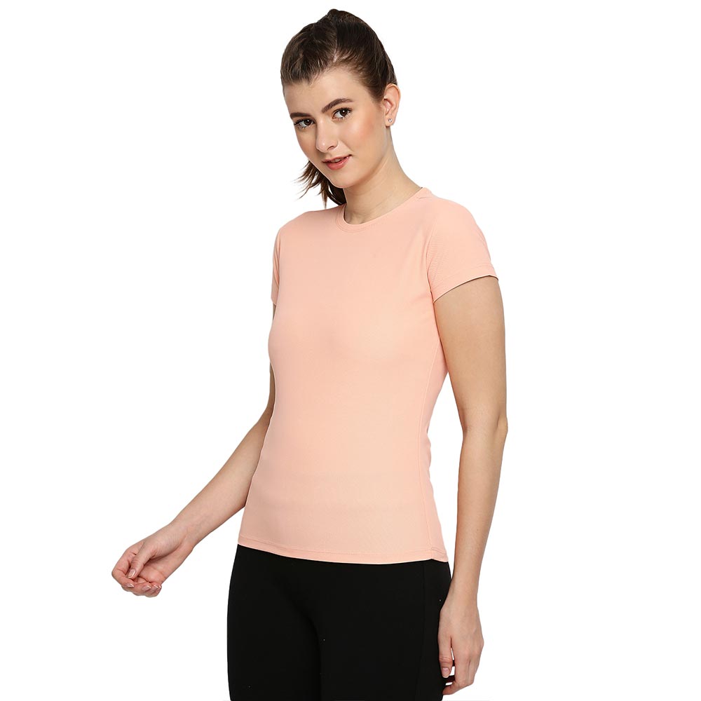 Pastel Peach Women's Activewear Tee,
Women's Pastel Peach Gym Top