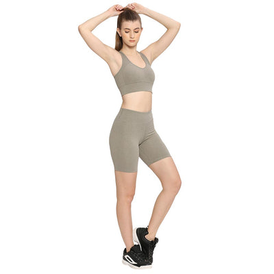 Gym Wear for Women, Fitness Fashion, Athleisure Clothing Stretchy Yoga Set, Supportive Sports Bra, Casual Athletic Wear; 