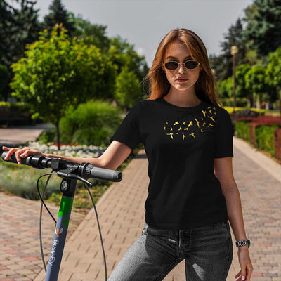 Tshirt women, round neck t shirt, western wear, gift for girls, printed t shirt for women, trendy tshirt for women, printed t shirts