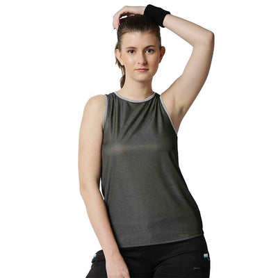 Black Dry-Fit Women's Sports Tank Top