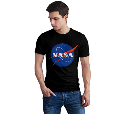 Premium Cotton T-Shirt with NASA Insignia