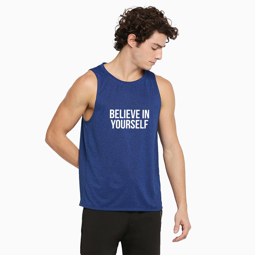 Men's Dry Fit Sports Tank Top- Inspirational Workout Top for Fitness