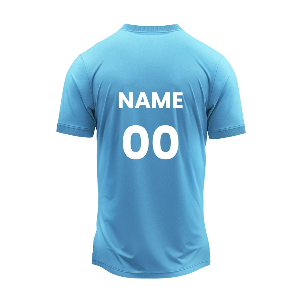 Personalized Round Neck Jersey Dry Fit Fabric Custom Name, Number & Logo- [Check : Bulk Prices ] -  Minimum Quantity 10