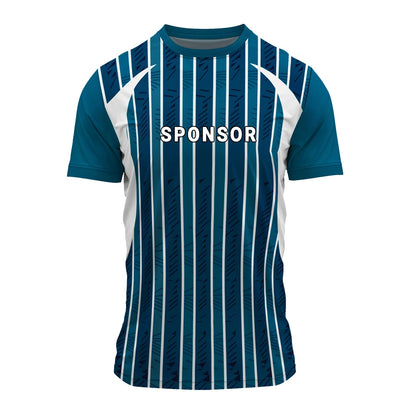 Round Neck Football Match Jersey | Custom Printed Sportswear Tee