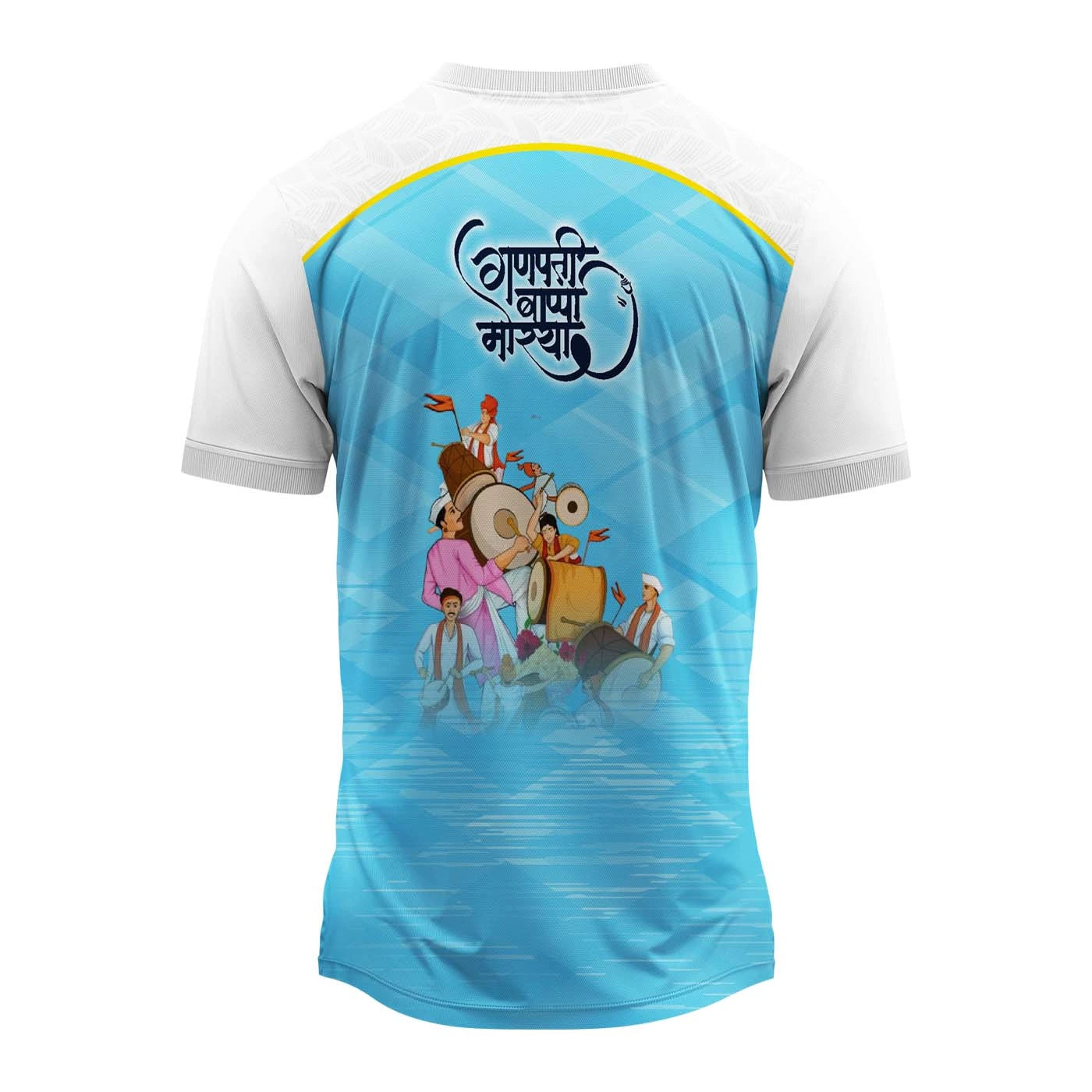 Ganpati Mantra Jersey | Festive Blue Edition for Men