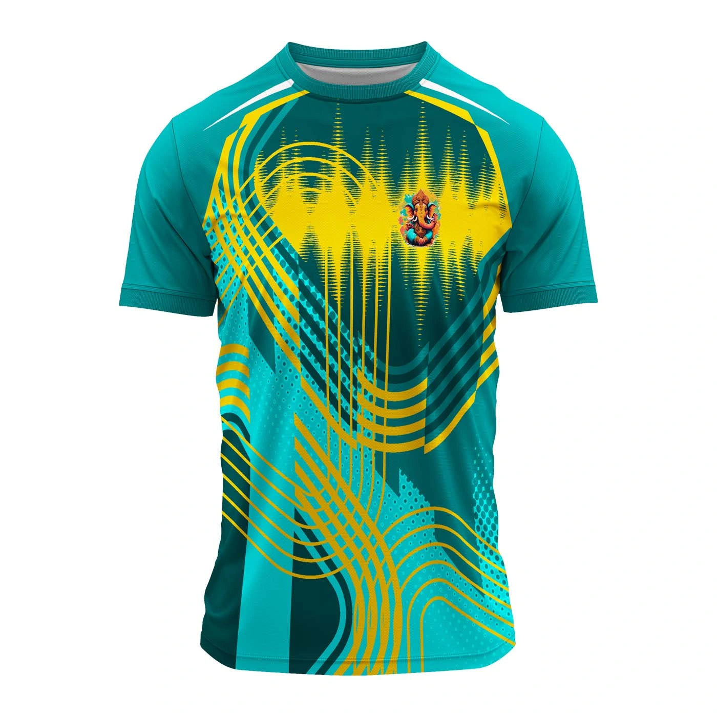 Ganpati jersey, Ganesh Chaturthi t-shirt, festival wear, visarjan clothes, Ganpati t-shirt for men, mandal team outfit, devotional wear, Ganesh top, Ganesha design jersey