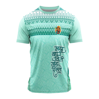 Ganpati jersey, Ganpati Bappa jersey, Ganesh Chaturthi outfit, Ganesh festival jersey, Ganpati visarjan jersey, mandal t-shirt, devotional jersey, Bappa t-shirt, Ganpati 2025 dress, spiritual wear for festival, polyester Ganpati jersey, men Ganpati t-shirt, Ganesh Chaturthi dress, custom Ganpati jersey, festival wear for men, Ganpati group t-shirt, matching Ganesh outfits, Ganpati celebration clothes
