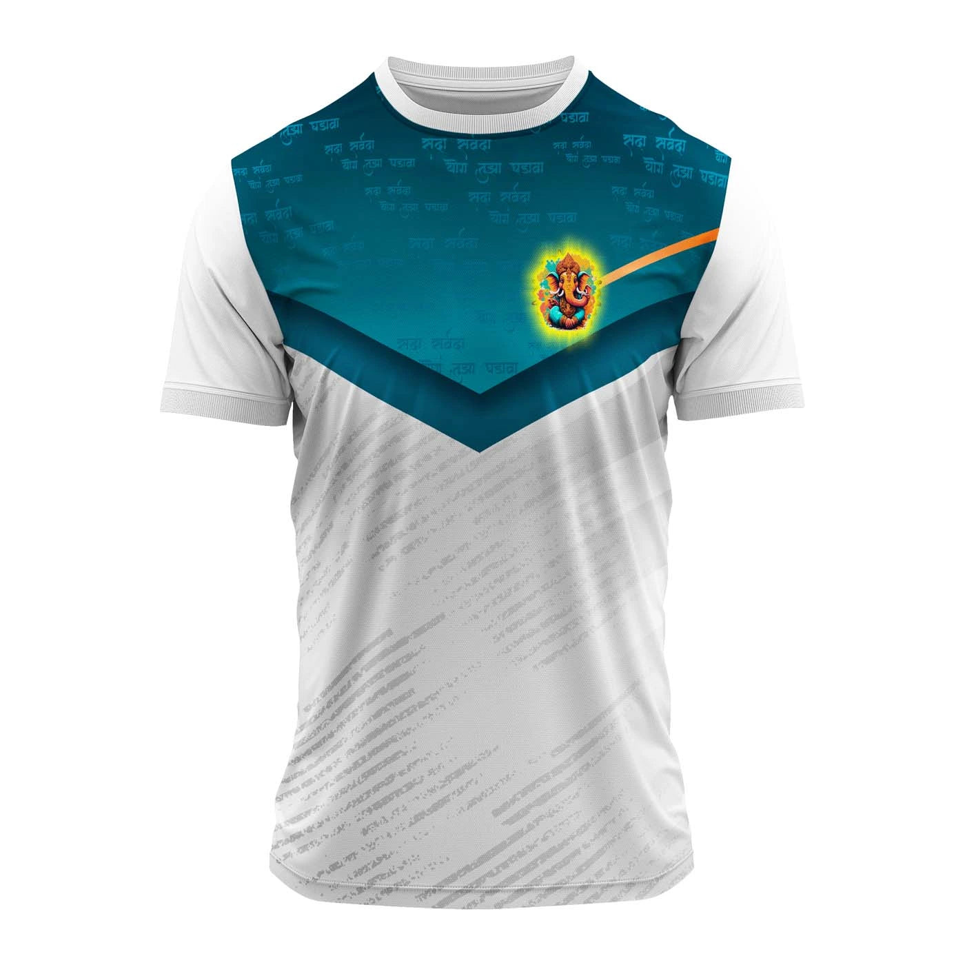 Ganpati jersey, Ganesh t-shirt, Ganesh Chaturthi jersey, visarjan wear, spiritual jersey, Bappa jersey, Ganpati festival t-shirt, mandal team jersey, devotional t-shirt, Ganpati printed shirt

