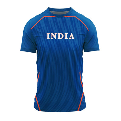 Custom Round Neck Cricket Jersey with Name & Number Print