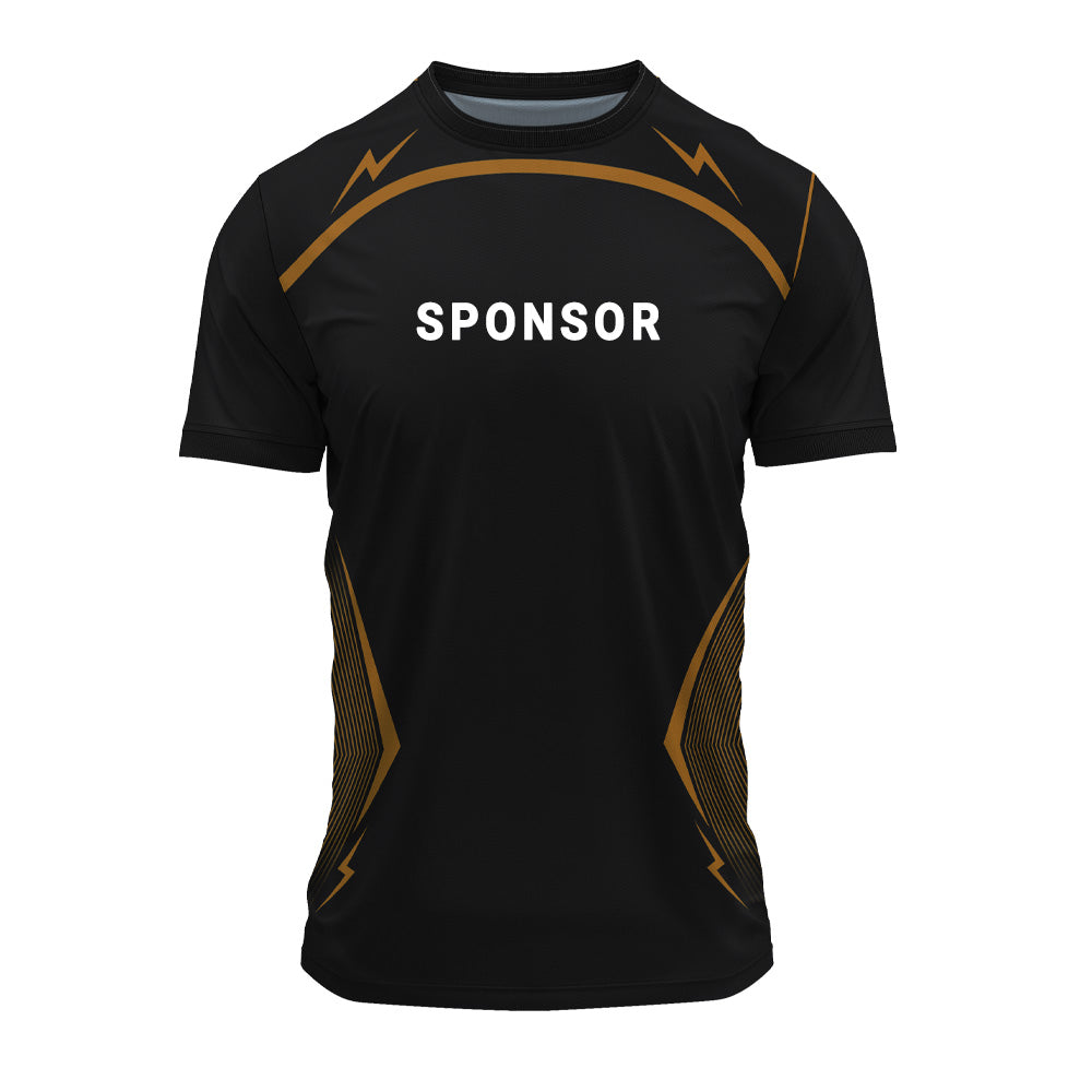 Custom Black & Gold Performance Jersey – Premium Athletic Fit