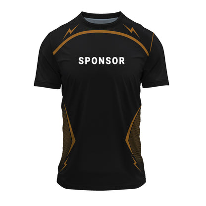 Custom Black & Gold Performance Jersey – Premium Athletic Fit