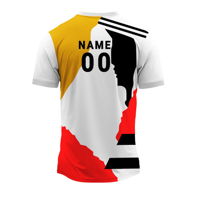 Men’s Custom Sports Jersey – Personalised Round Neck Performance T-Shirt