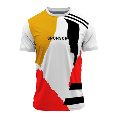 Men’s Custom Sports Jersey – Personalised Round Neck Performance T-Shirt