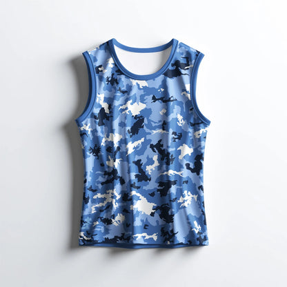 Stylish Camouflage Sleeveless t shirt for men - Suitable for Workouts, Walks & Sports