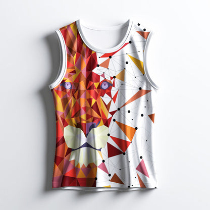 The Roar Within – Power Jersey with Geometric Soul - Sleeveless Jersey