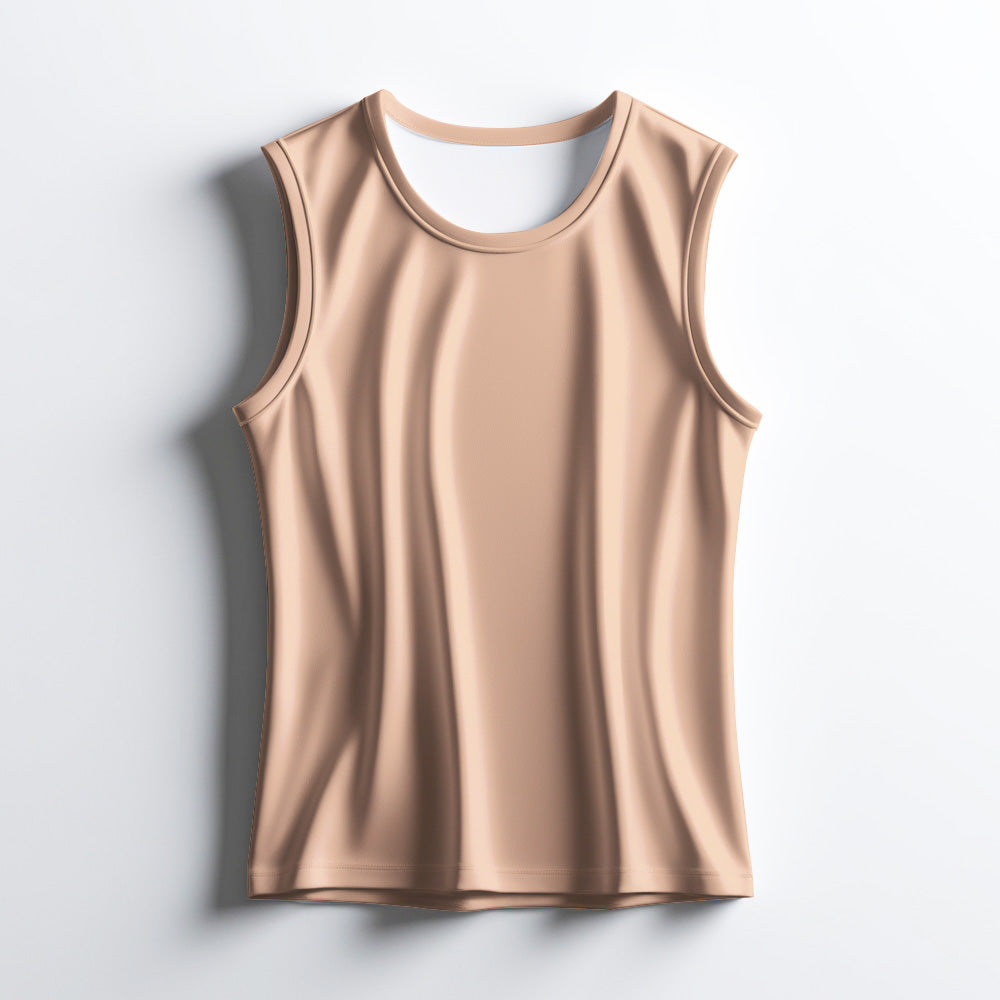 Core Sleeveless Vest in Desert Tone – Lightweight Gym Wear