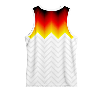 Flame Gradient Design Custom Men's Team Vest | Add Logo, Name & Number | Sheinic