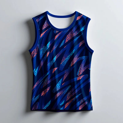 Men's Blue Running Singlet