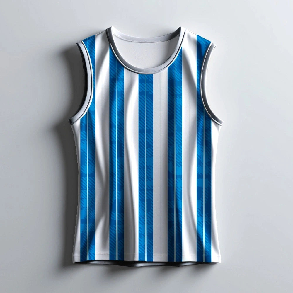 men’s sleeveless gym jersey, running singlet for men, dry-fit tank top, sports singlet, white and purple activewear, gym tank top men, fitness jersey, team sportswear, custom sports singlet