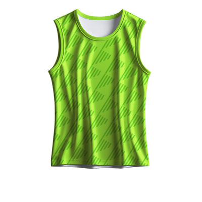 Neon Green Running Singlet for Men
