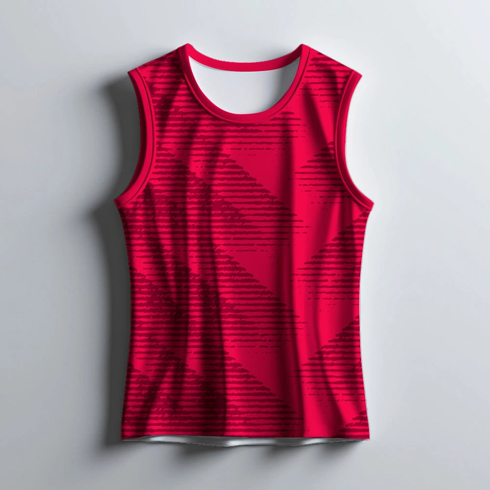 men's running singlet, red gym singlet, sleeveless workout tank top, training vest for men, men's gym wear, breathable sports singlet, marathon tank top, men's bodybuilding vest, sleeveless training jersey, crossfit gym singlet, gym tank top men