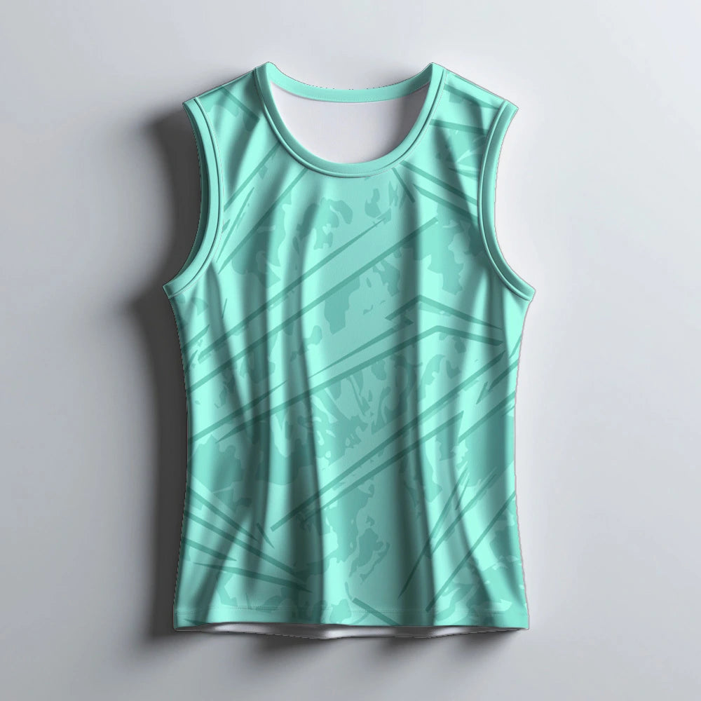 sports singlet for men, gym singlet, workout tank top, moisture-wicking gym wear, men's fitness singlet, bodybuilding tank top, athletic sleeveless vest, quick dry singlet, aqua blue singlet, training singlet for men, running tank top, gym wear for men, sleeveless sportswear, fitness apparel, men's performance tank

