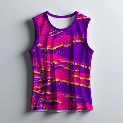 Bold Digital Print Sleeveless Singlet