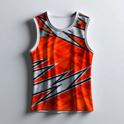 Bold Lightning Bolt Gym Singlet