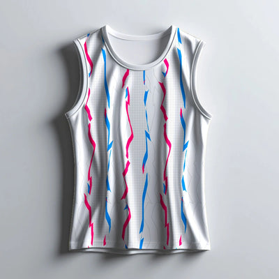 White Sleeveless Singlet for Men
