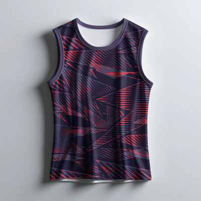 Red & Black Men's Athletic Singlet