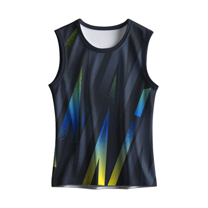 Black Neon Custom Men's Gym Tank | Dry Fit Sleeveless Jersey