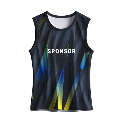 Black Neon Custom Men's Gym Tank | Dry Fit Sleeveless Jersey