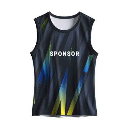 Black Neon Custom Men's Gym Tank | Dry Fit Sleeveless Jersey