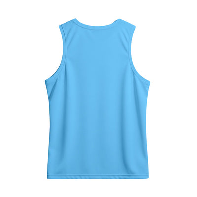 Blue Men's Custom Sports Singlet | Quick Dry Running Vest