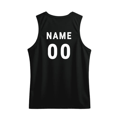Men's Red & Black Performance Sports Singlet | Custom Dry Fit Training Vest